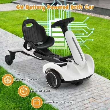 360° Spin Electric Drift Car for Kids – Adjustable Seat, Safe & Fun Ride-On Toy
