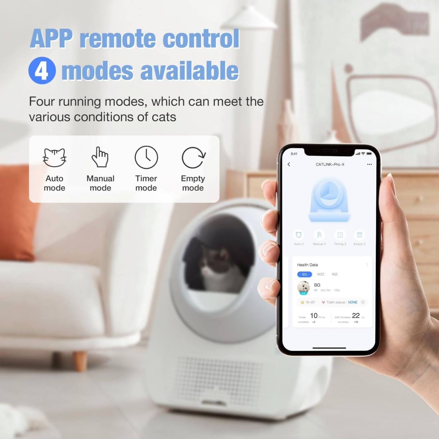 🎉New Year Sale 80% Off🐾Automatic Litter Box with Cat's Health Monitor