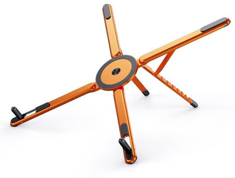 Portable Foldable Adjustable Computer Riser with Magnetic Phone Holder