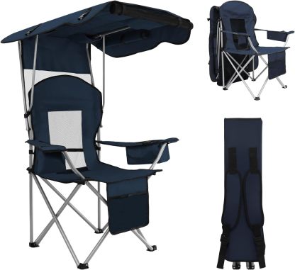 All-in-One Camping Chair | Portable Outdoor Chair with Cooler & Cup Holder
