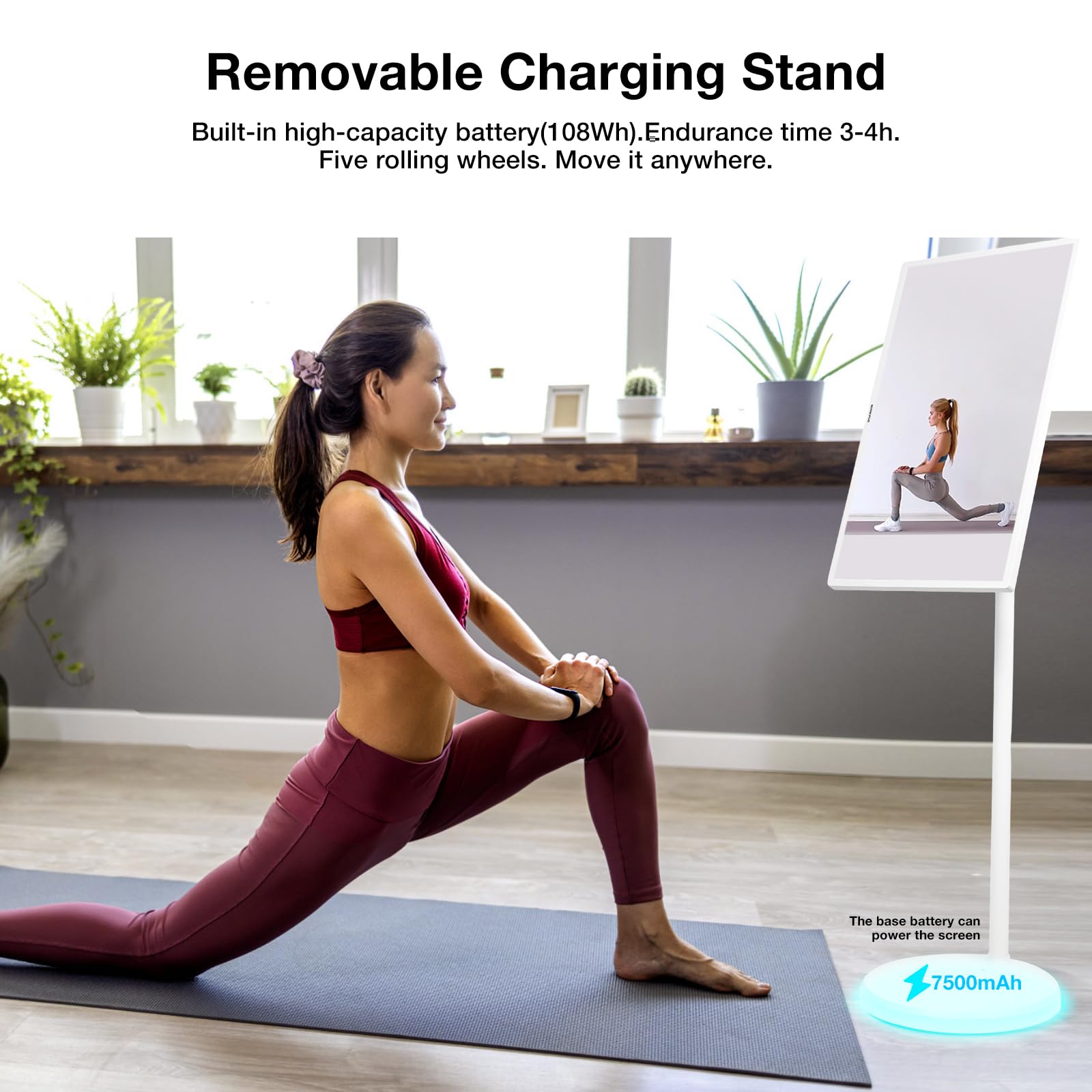 🎉Last Day 80% Off⏰️Smart Portable TV With Touchscreen Monitor, 2k Rotatable Screen