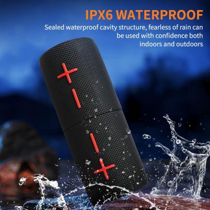 2 in 1 Magnetic Dual Splittable Bluetooth Speaker, IPX6 Waterproof Split Portable Wireless Speaker with 20W Loud Stereo Sound, Bluetooth V5.3, 24H Playtime, Multiple pairing for Home,Outdoor or Travel