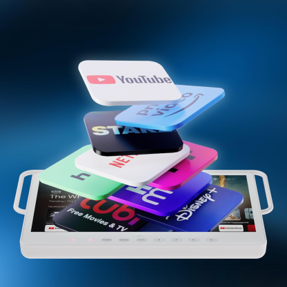 15.6" Waterproof Portable Smart TV – Built-in Battery, 1080P, Google TV for Outdoor & Indoor Use