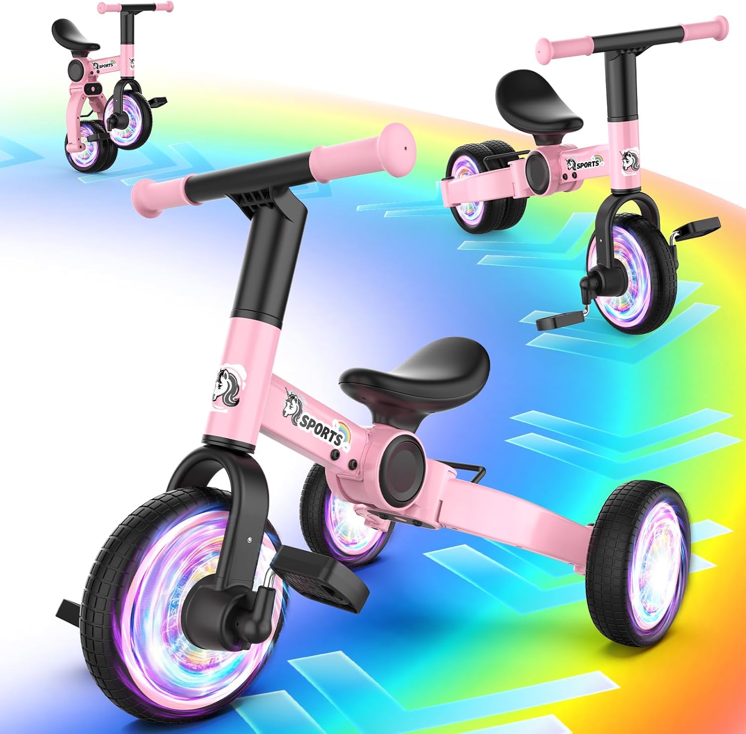 🚲 3-in-1 Toddler Ride-On Tricycle | Grows With Your Child – Safe, Fun & Easy to Ride