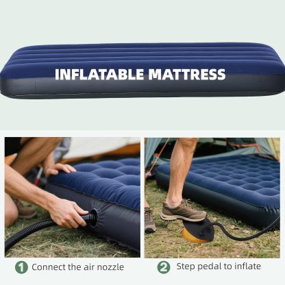 4-in-1 Folding Camping Tent Cot Combo with Mattress, Sleeping Bag & Pillow