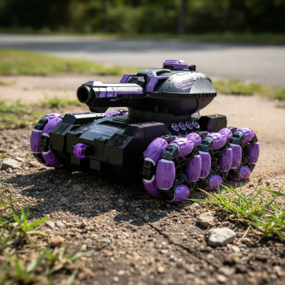 Tanque Todoterreno 360° Con Luces Lanzador De Bolas Hidrogel