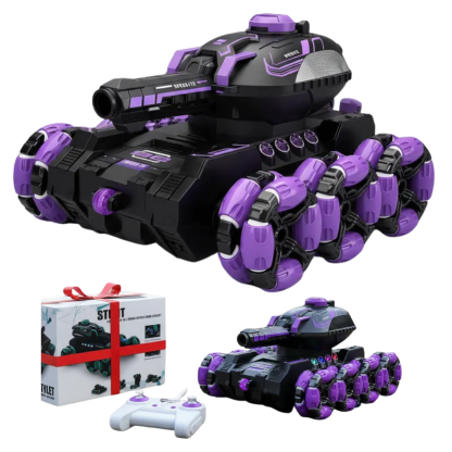 Tanque Todoterreno 360° Con Luces Lanzador De Bolas Hidrogel