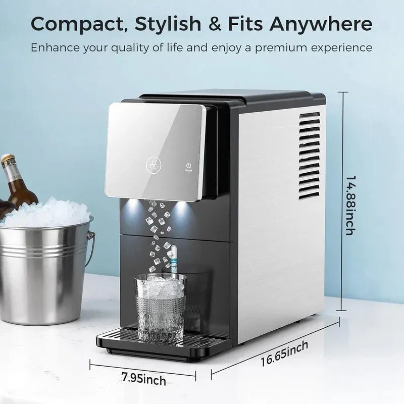 33lbs 24h Countertop Nugget Ice Maker