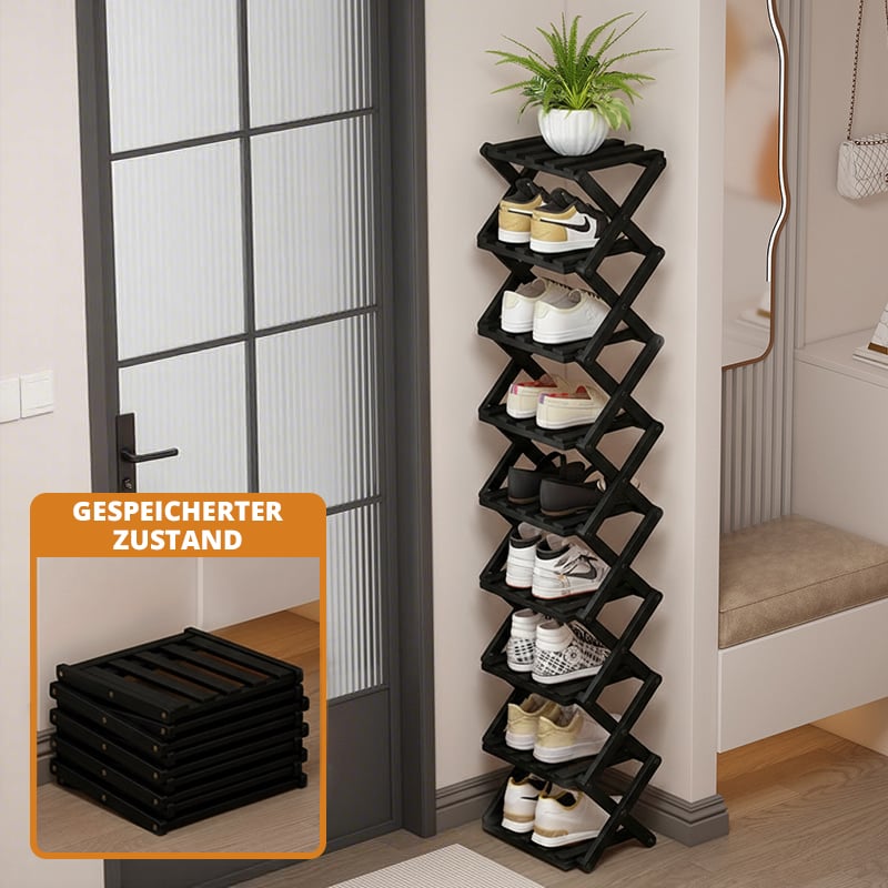 Free shipping ✈️ Assembly-free bamboo storage shelf! 🌿👟