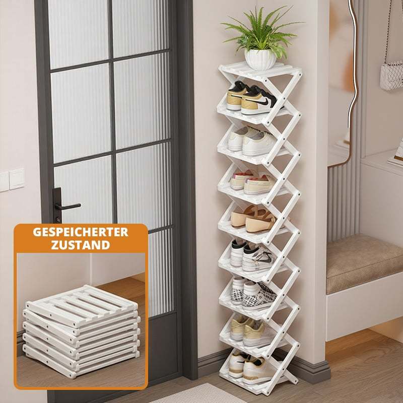 Free shipping ✈️ Assembly-free bamboo storage shelf! 🌿👟