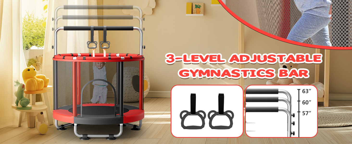 3-Level Adjustable Gymnastics Bar