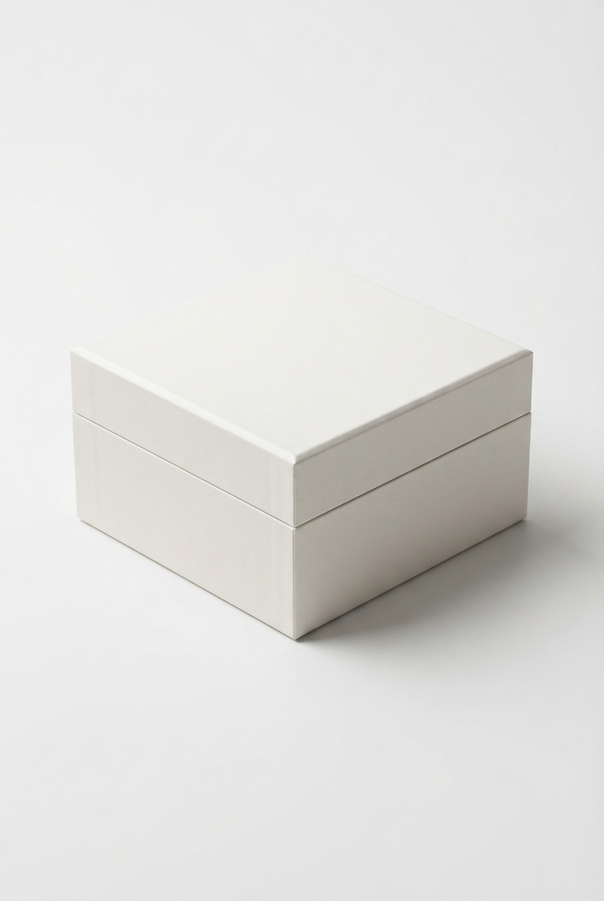 Ivory couple perfume gift box with two bottles