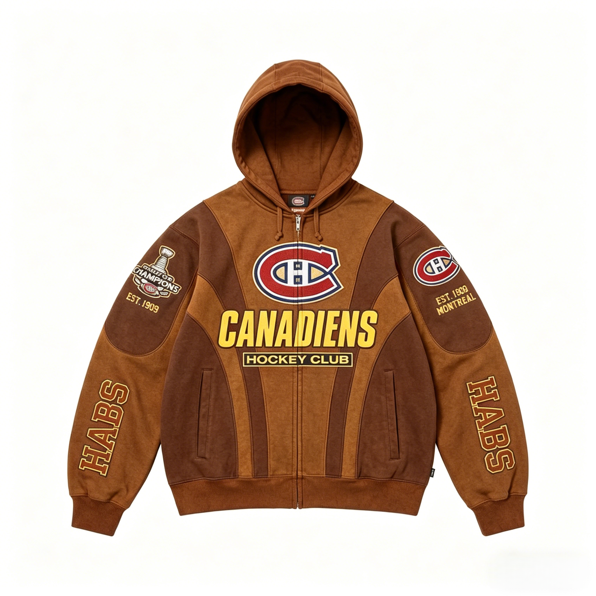 Unisex "Montreal canadiens " Graphic Streetwear Vintage Plush Hoodie