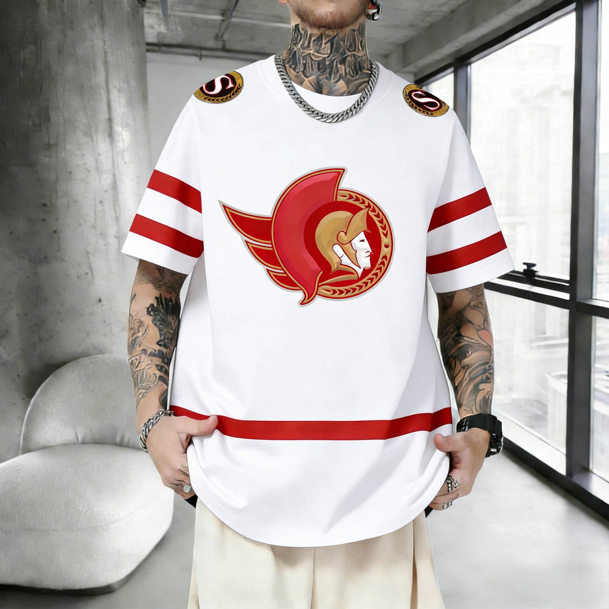 Unisex  "Ottawa Senators  "  Inspired Trendy T-shirt