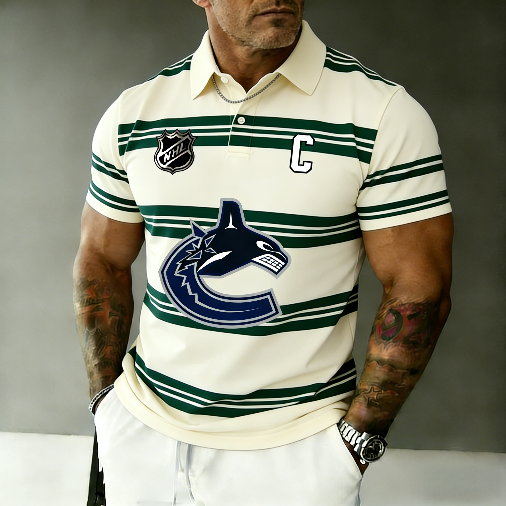 Vancouver Canucks captain's polo shirt