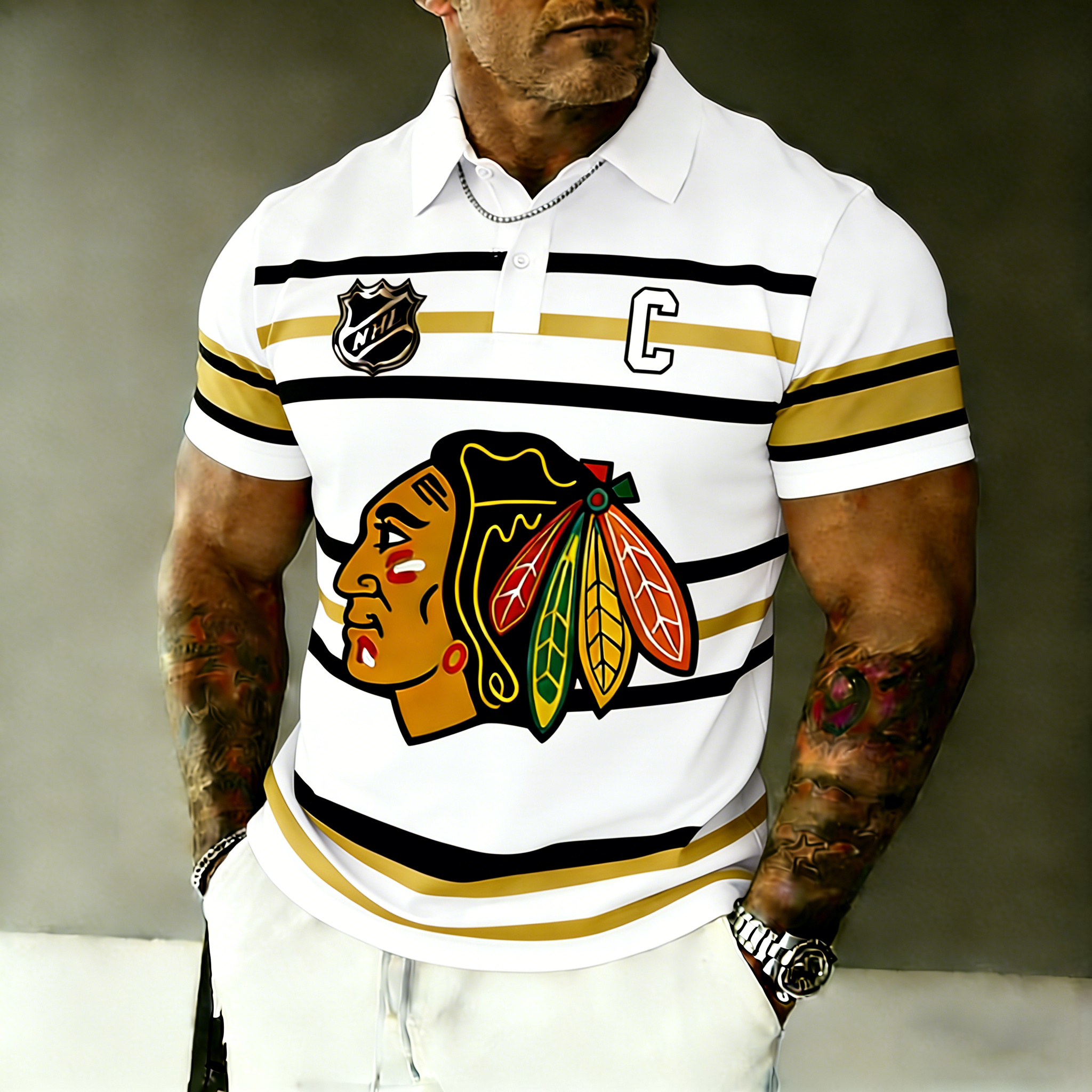 Colorado Avalanche   Captain Polo Shirt