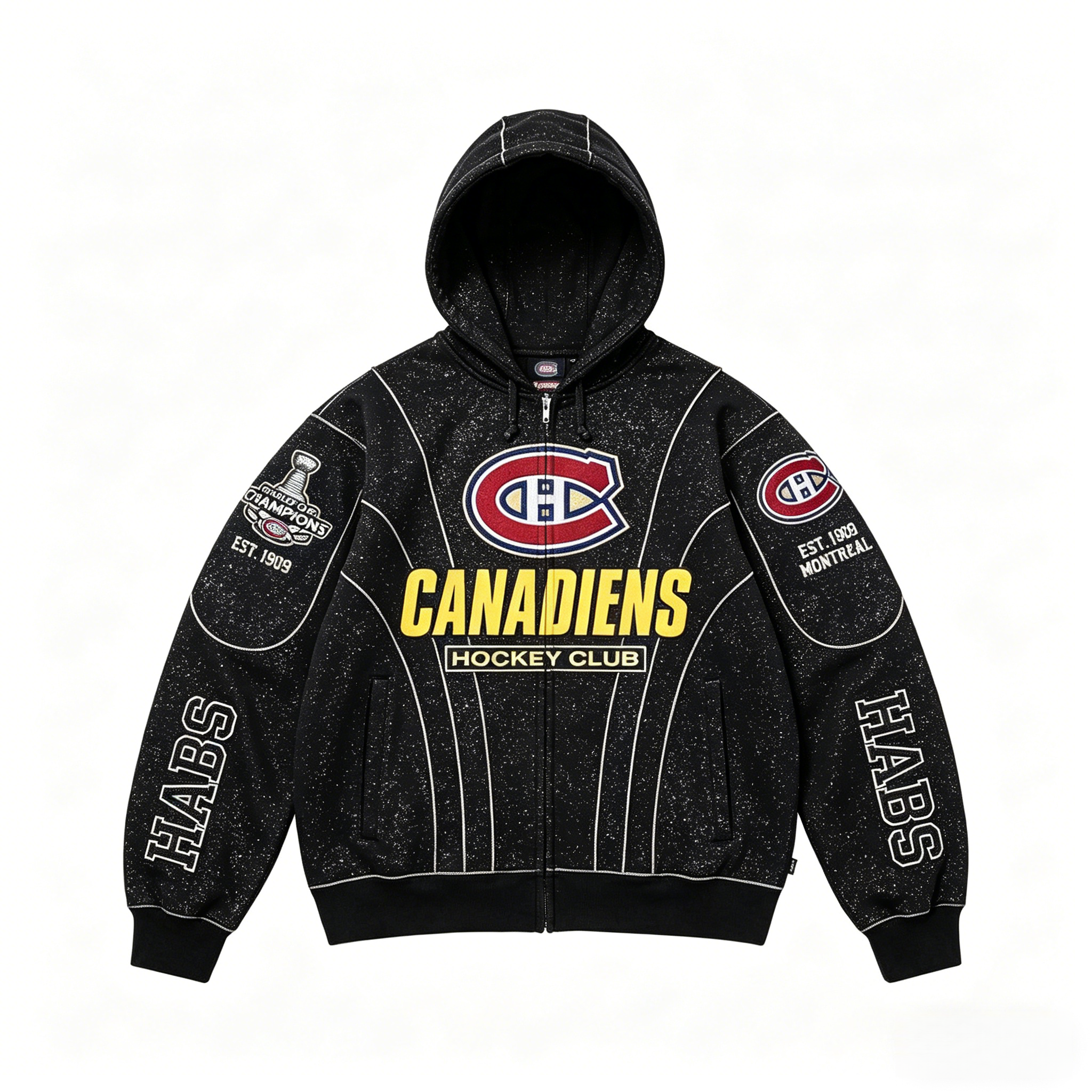 Unisex "Montreal canadiens " Graphic Streetwear Vintage Plush Hoodie