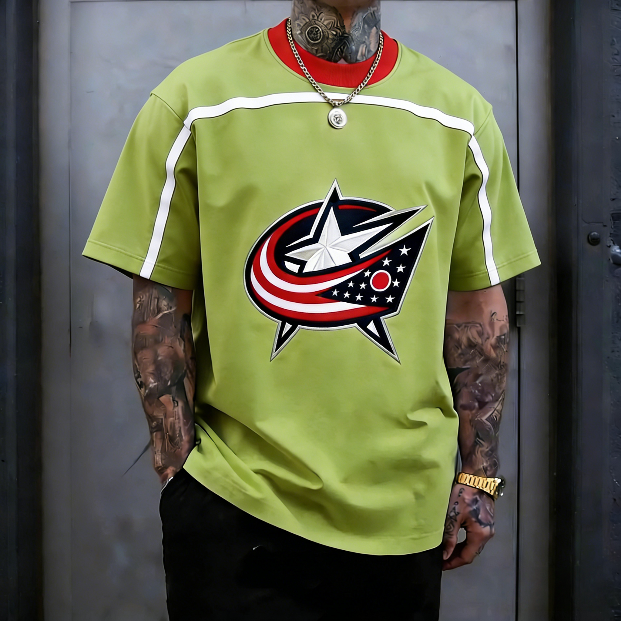 Unisex  "Columbus Blue Jackets"  Inspired Trendy T-shirt