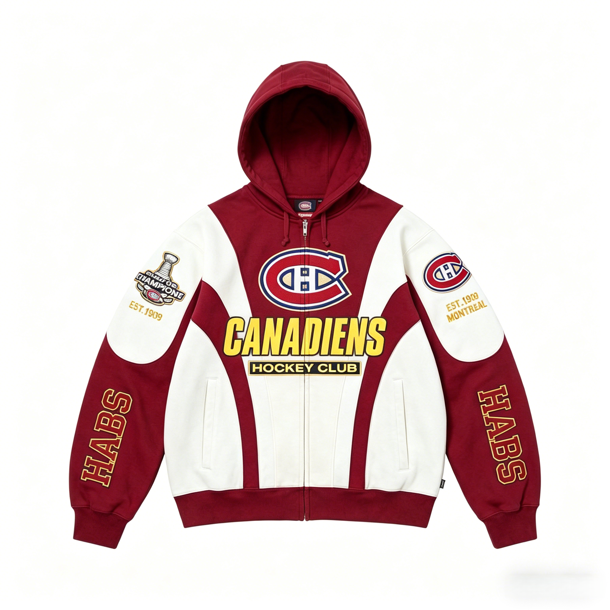 Unisex "Montreal canadiens " Graphic Streetwear Vintage Plush Hoodie