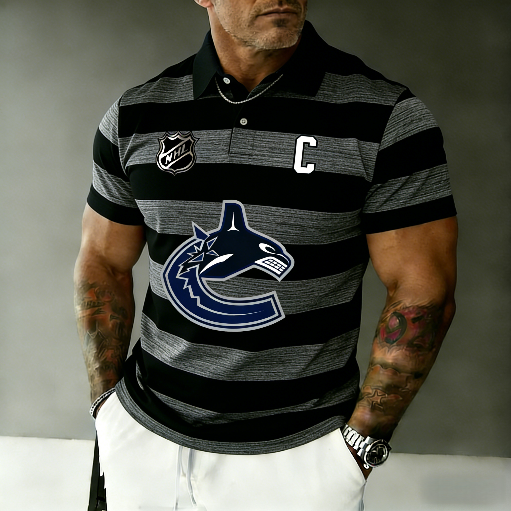 Vancouver Canucks captain's polo shirt