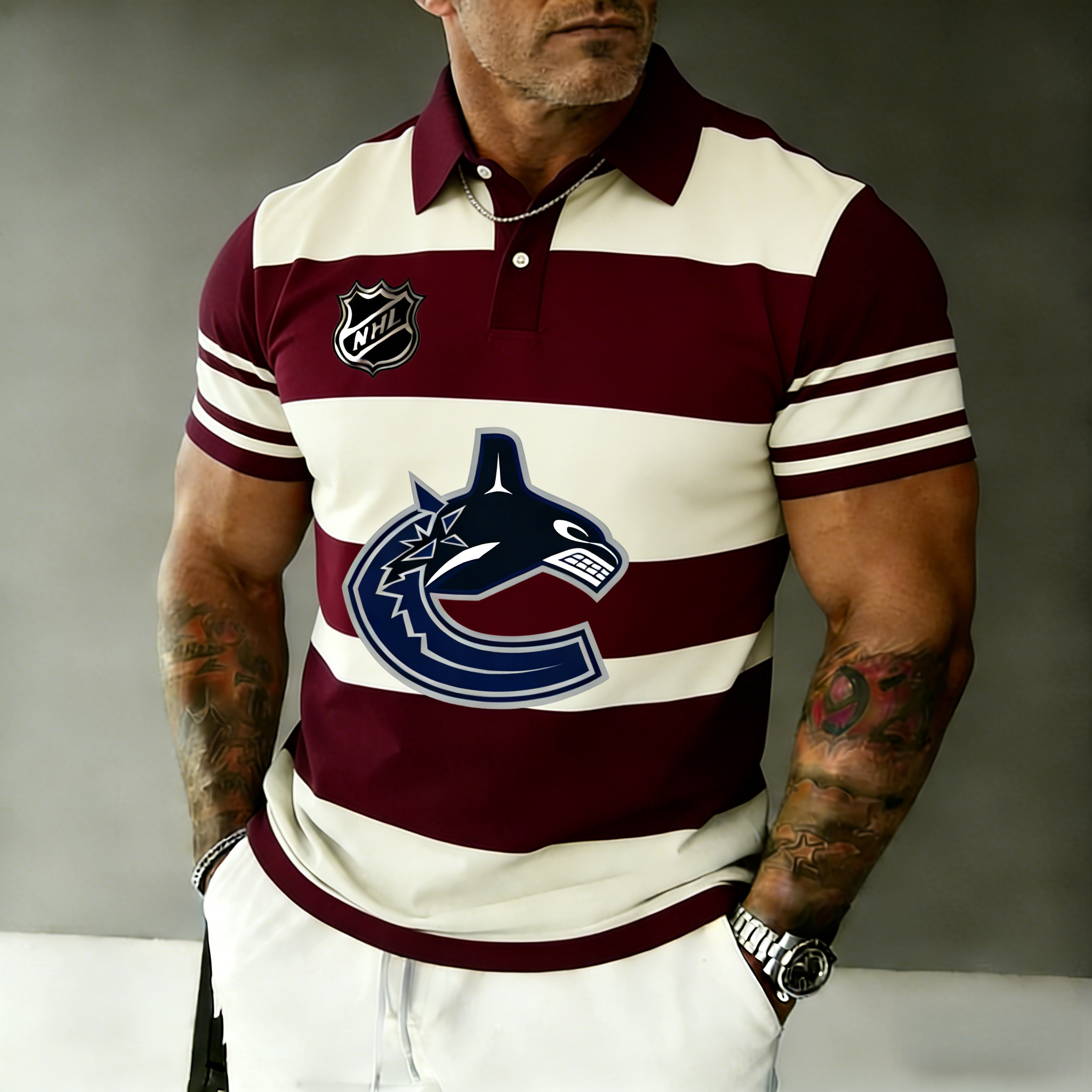 Vancouver Canucks captain's polo shirt
