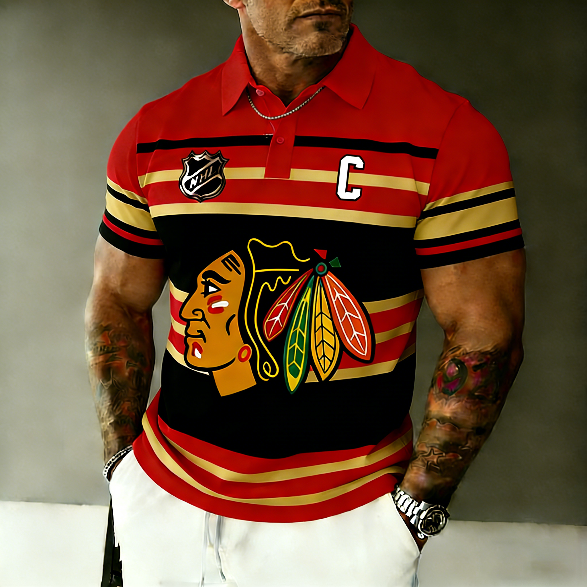 Colorado Avalanche   Captain Polo Shirt