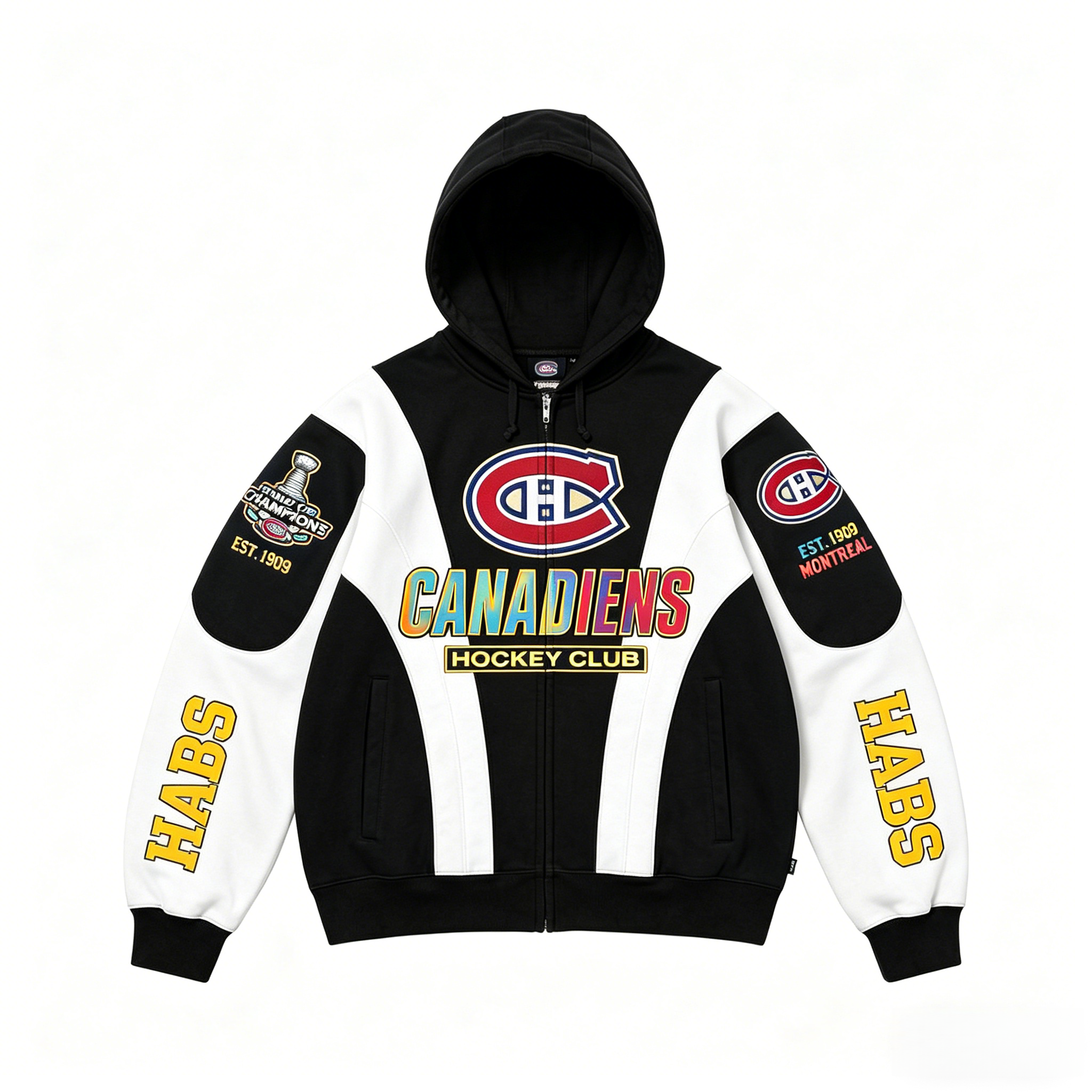 Unisex "Montreal canadiens " Graphic Streetwear Vintage Plush Hoodie