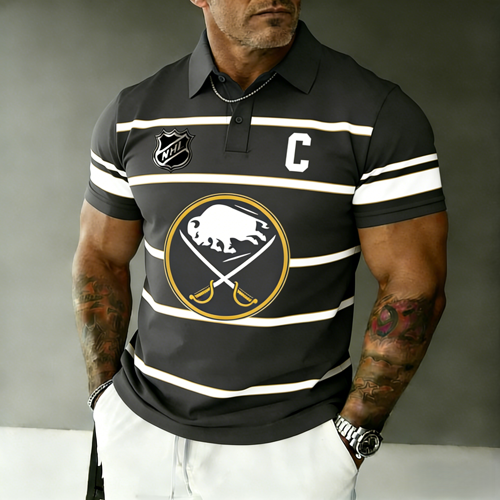 Buffalo Sabres captain's polo shirt