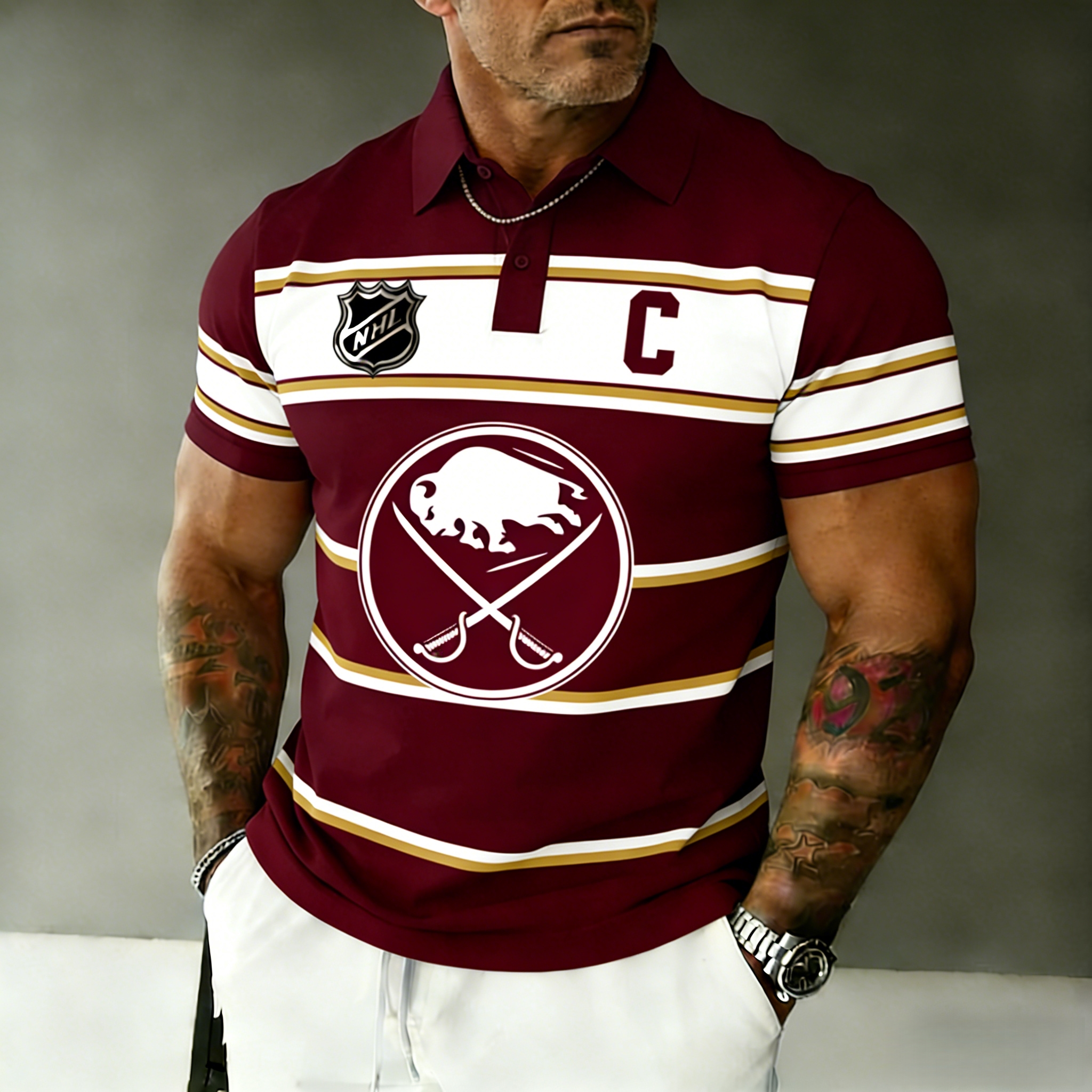 Buffalo Sabres captain's polo shirt