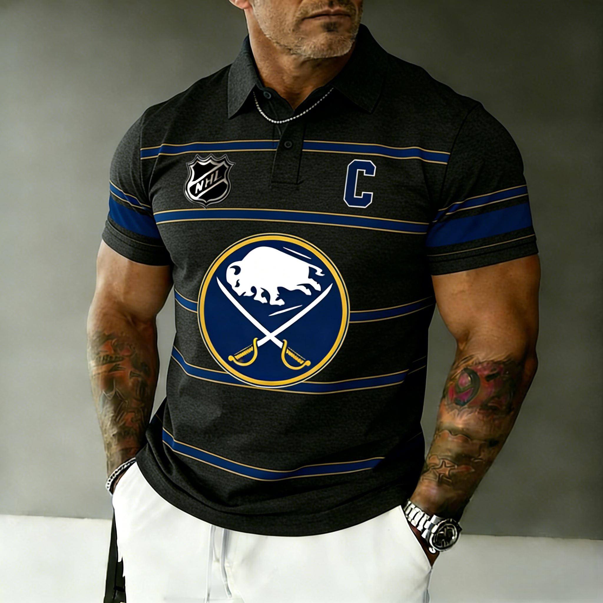 Buffalo Sabres captain's polo shirt