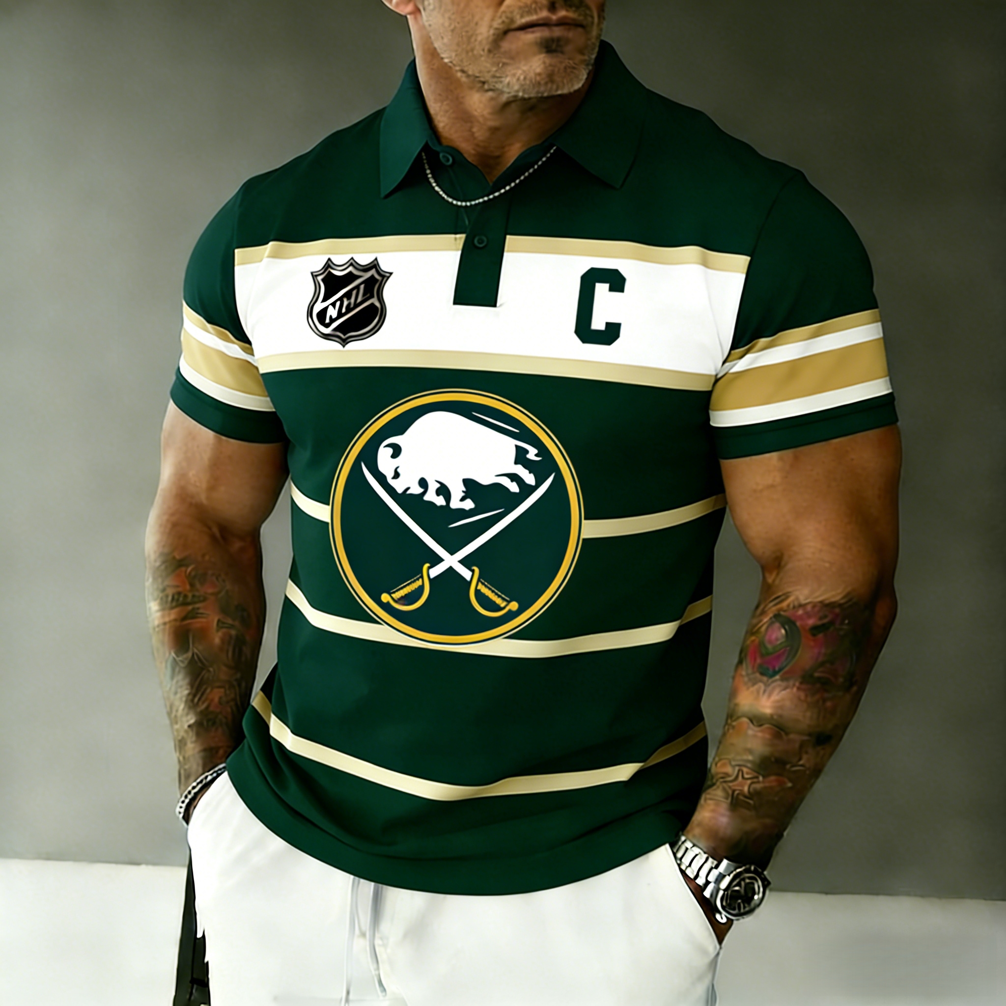 Buffalo Sabres captain's polo shirt