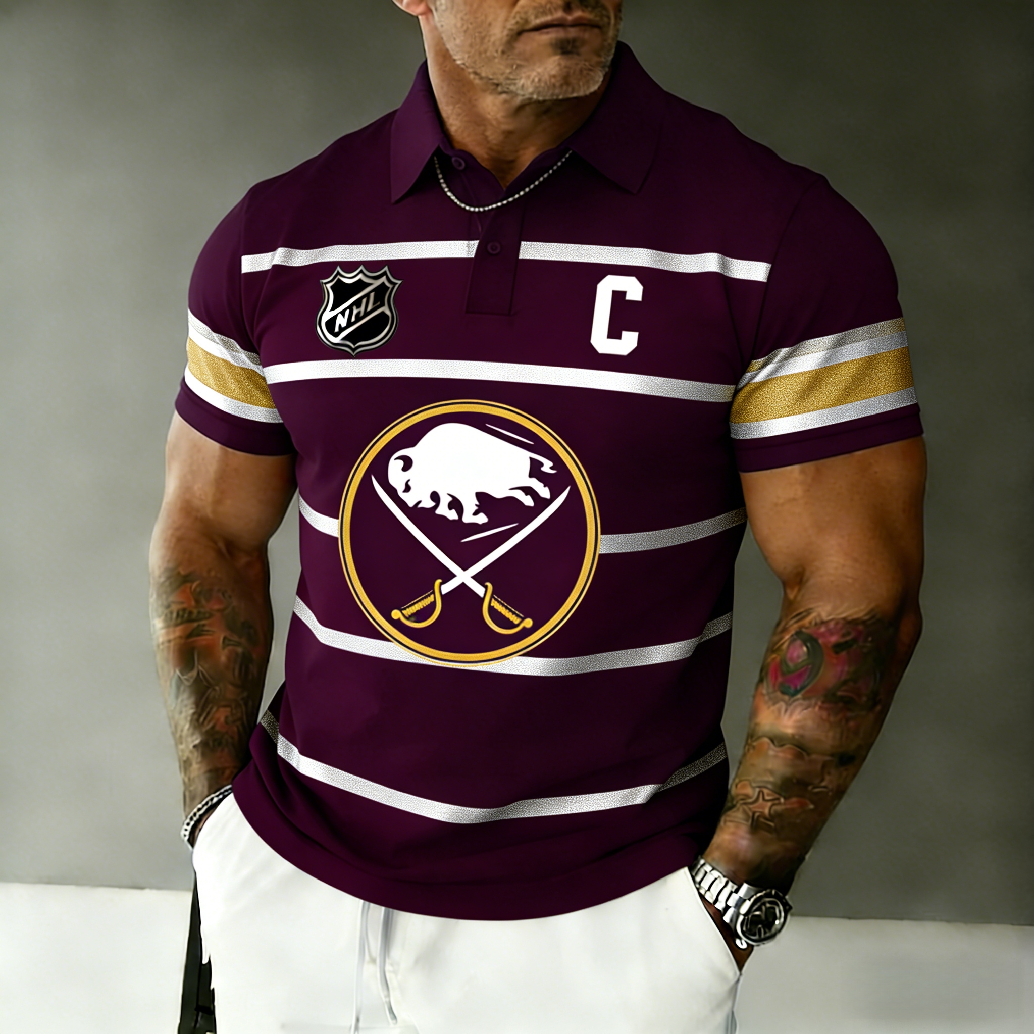 Buffalo Sabres captain's polo shirt