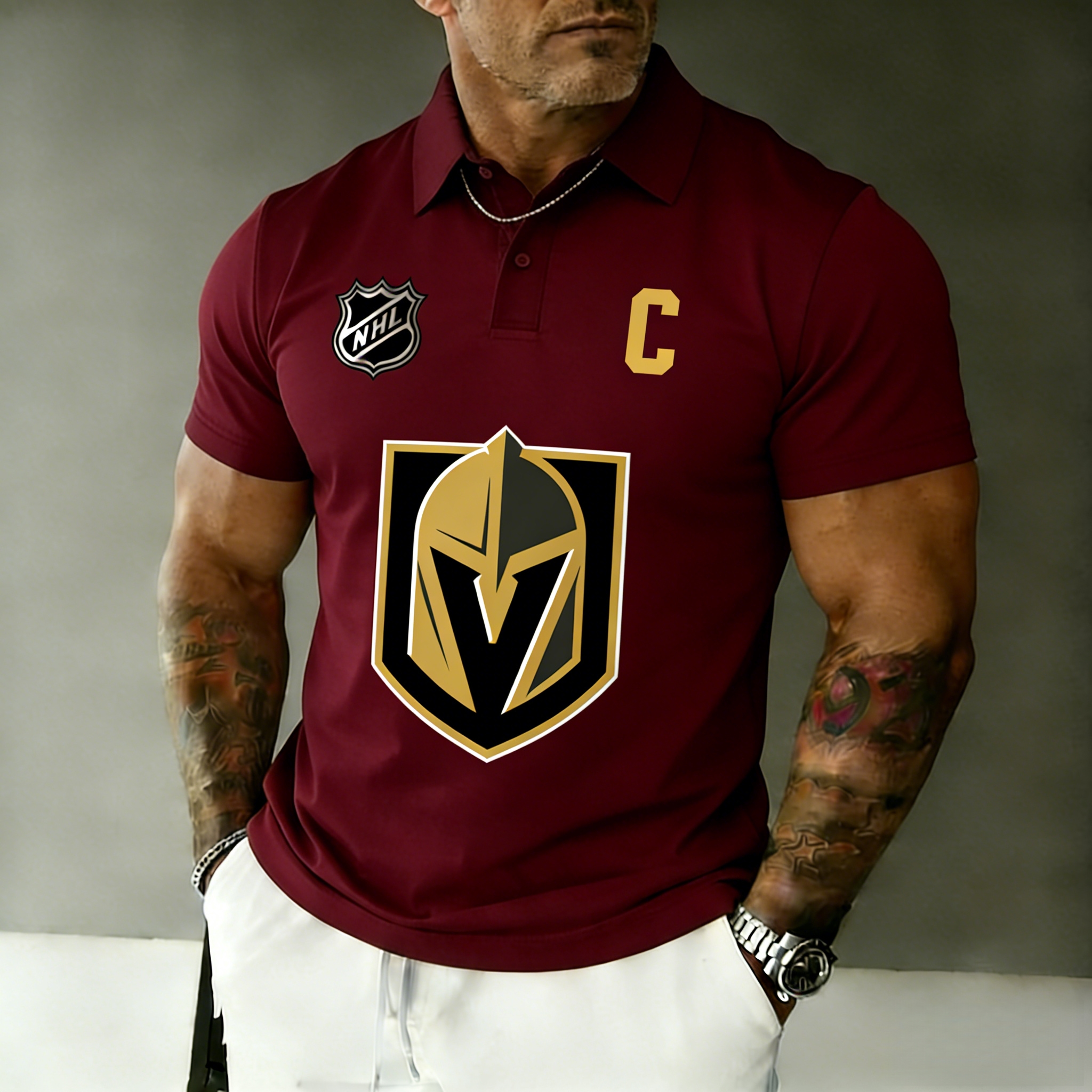 Vegas Golden Knights captain's polo shirt