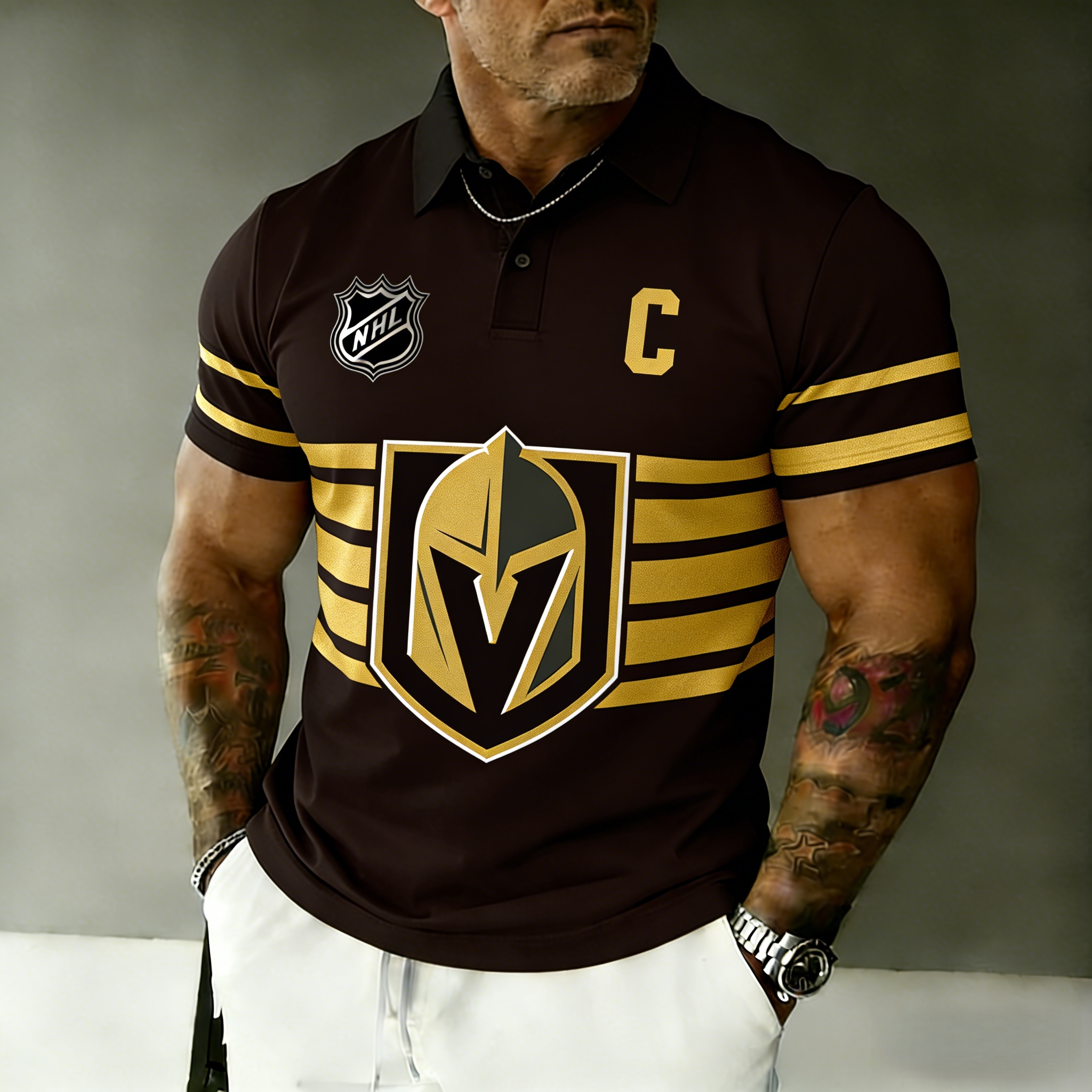 Vegas Golden Knights captain's polo shirt