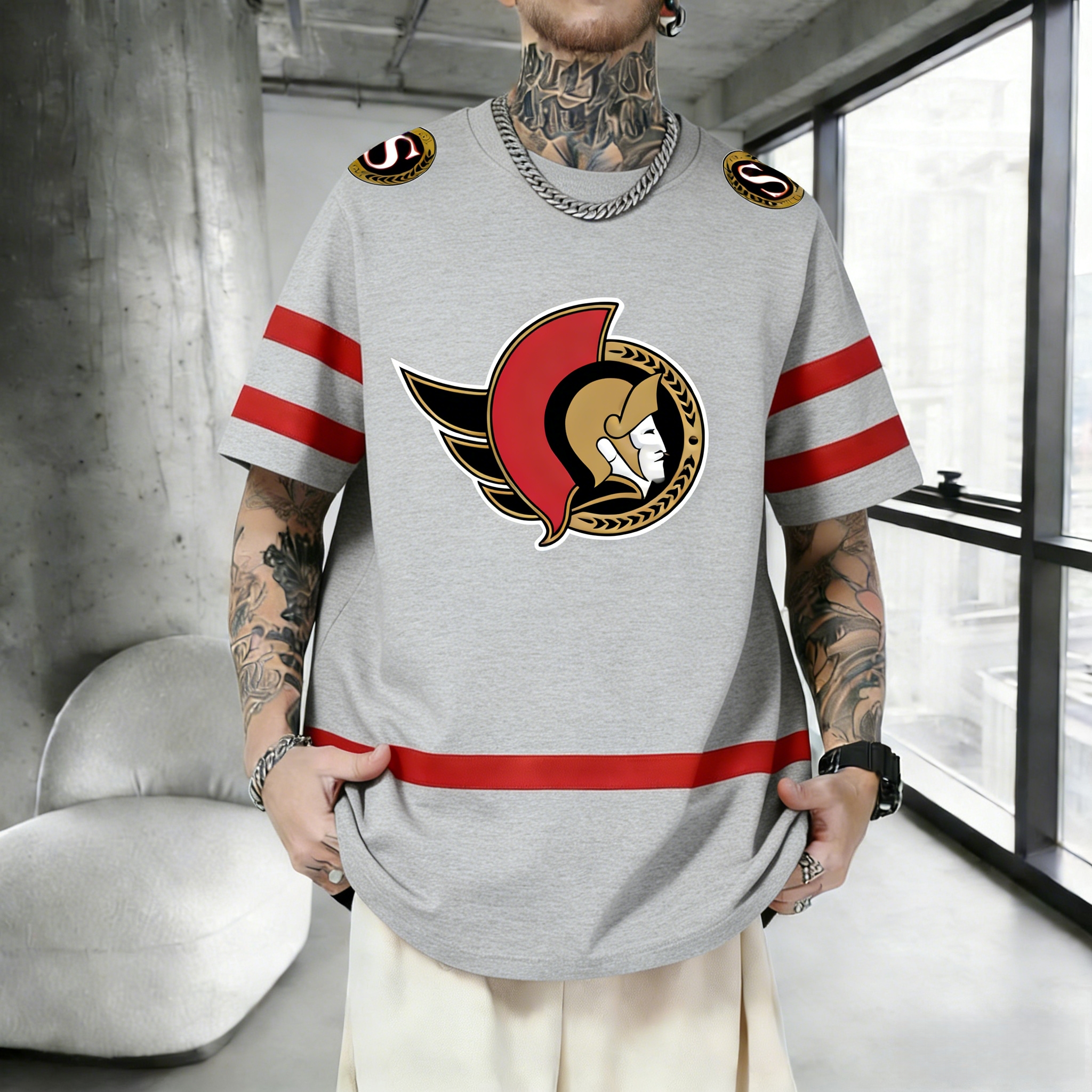 Unisex  "Ottawa Senators  "  Inspired Trendy T-shirt