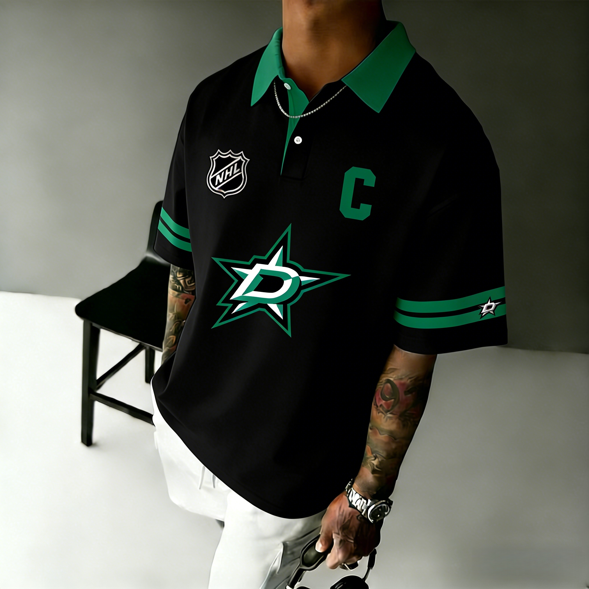 Dallas Stars “C” premium polo shirt