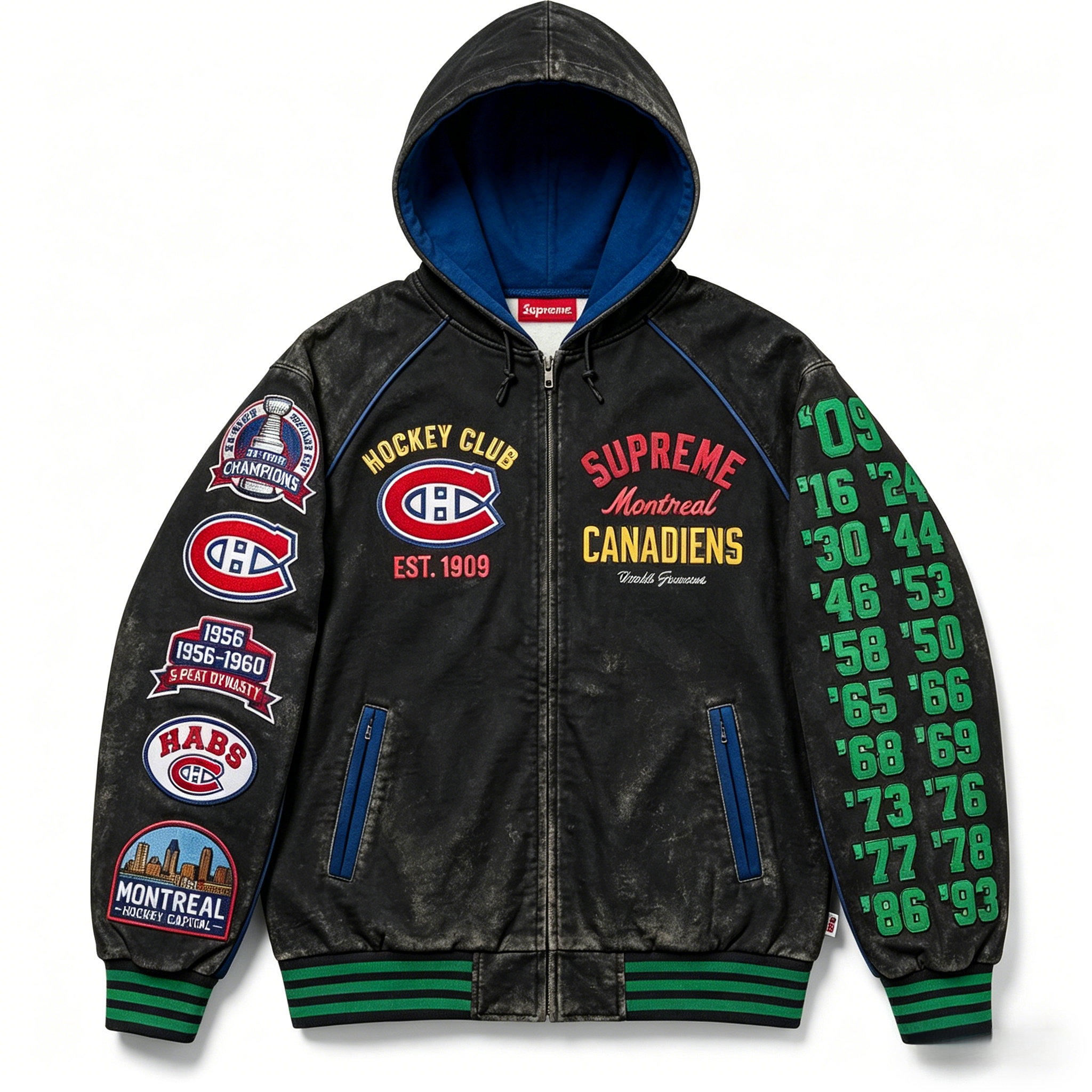 Unisex "Montreal canadiens " Graphic Streetwear Vintage Plush Hoodie