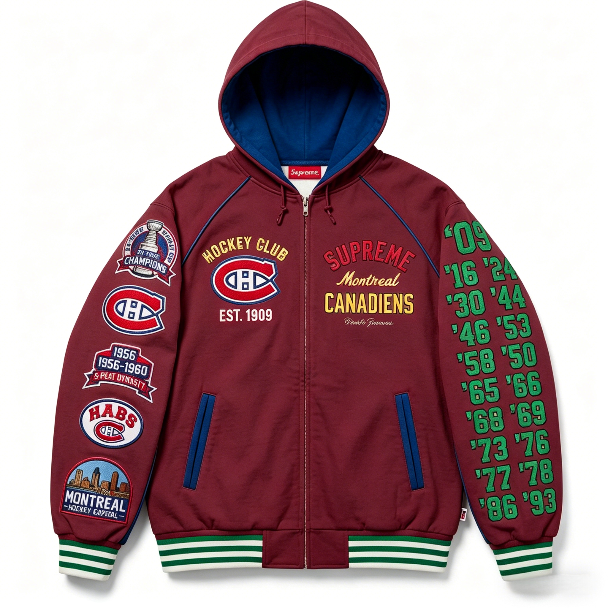 Unisex "Montreal canadiens " Graphic Streetwear Vintage Plush Hoodie