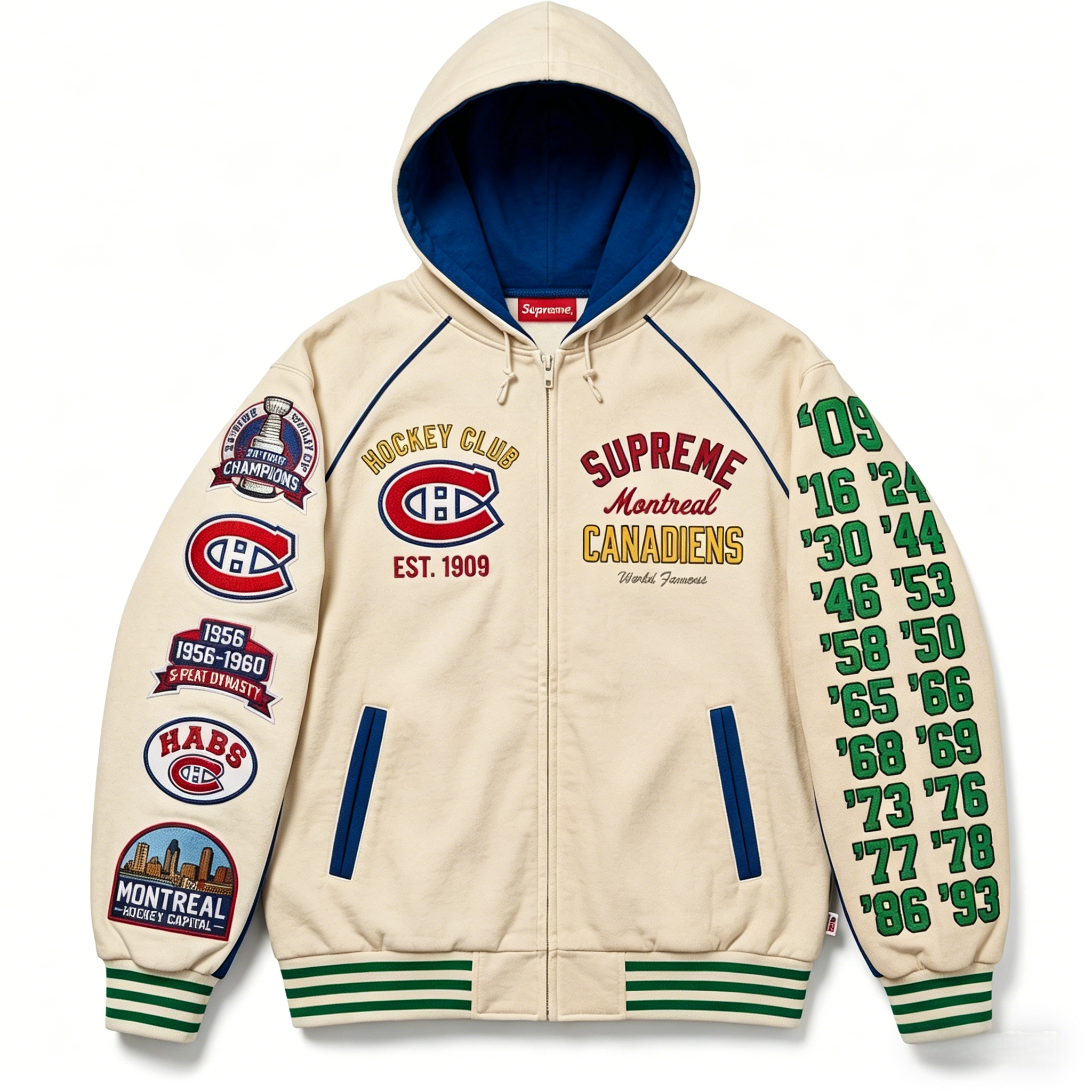 Unisex "Montreal canadiens " Graphic Streetwear Vintage Plush Hoodie