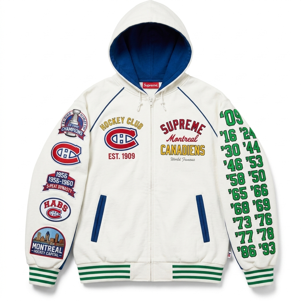 Unisex "Montreal canadiens " Graphic Streetwear Vintage Plush Hoodie
