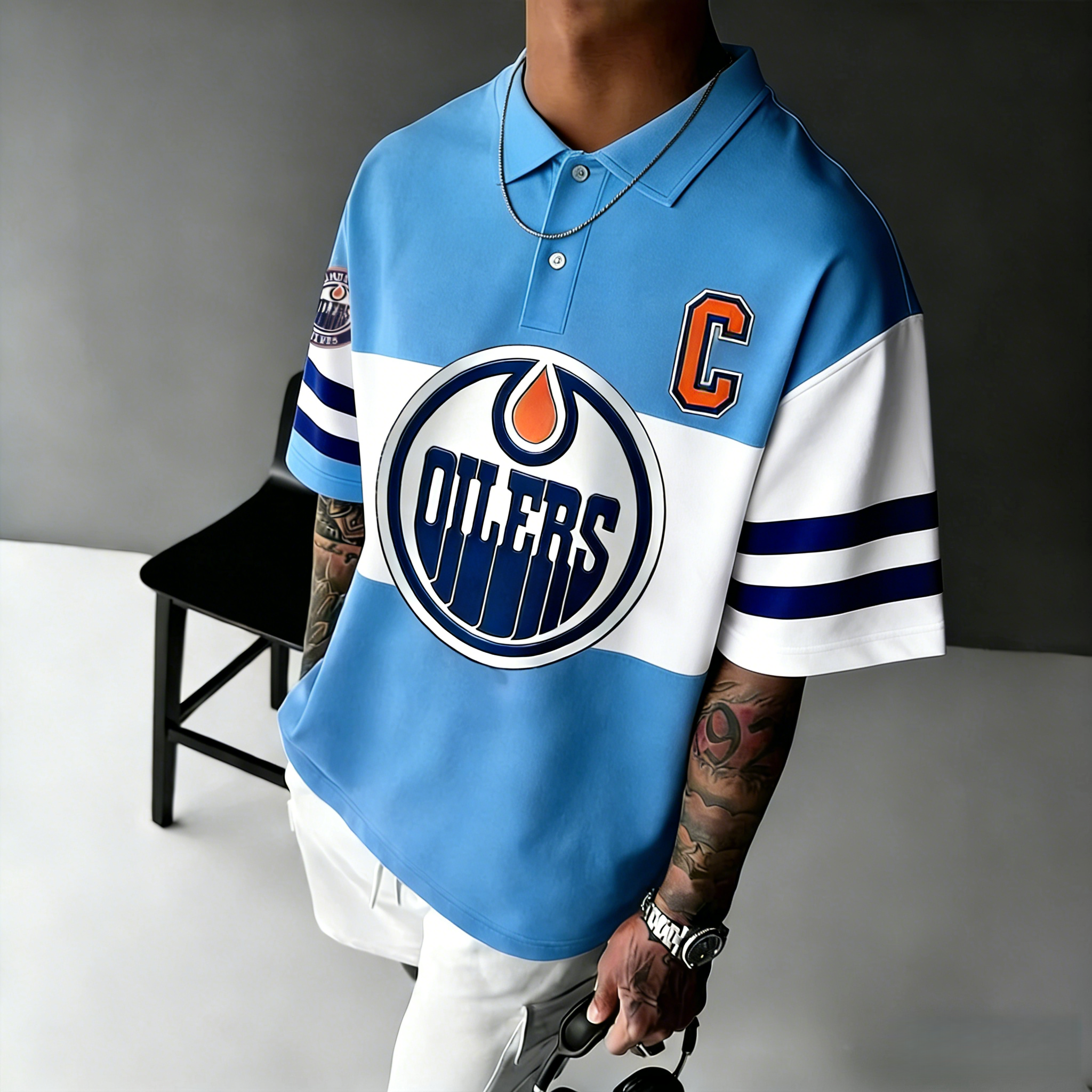 Edmonton Oilers Captain "C" Polo Shirt
