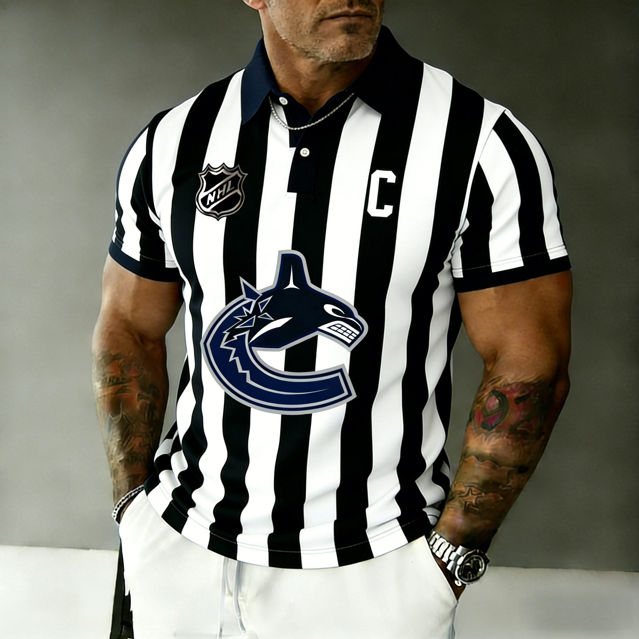 Vancouver Canucks captain's polo shirt