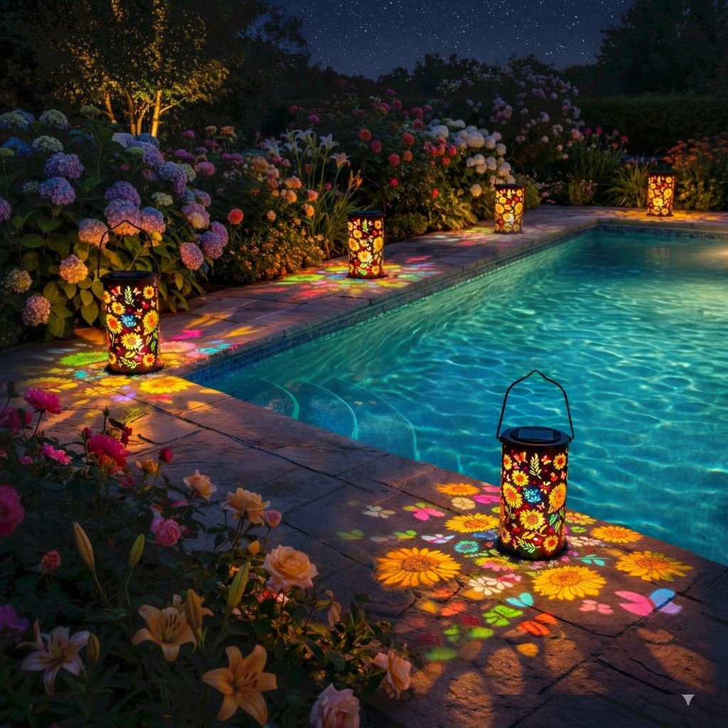 🌻🌞Colorful Sunflower Glow Solar Garden Lantern