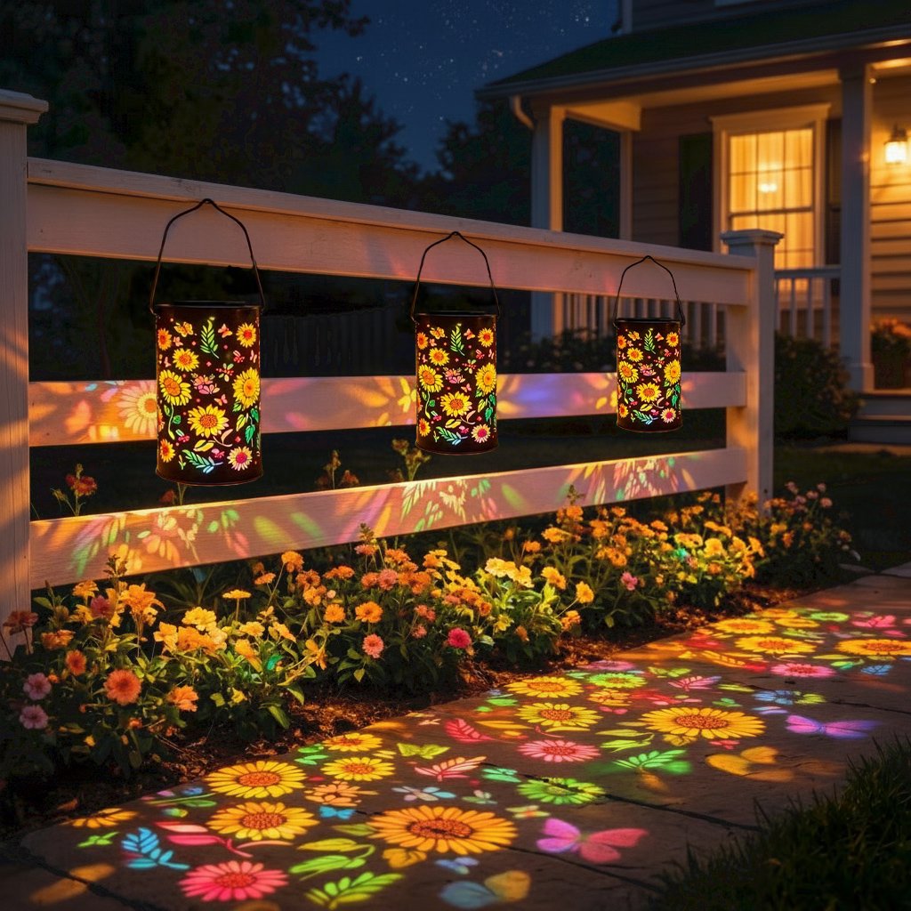🌻🌞Colorful Sunflower Glow Solar Garden Lantern