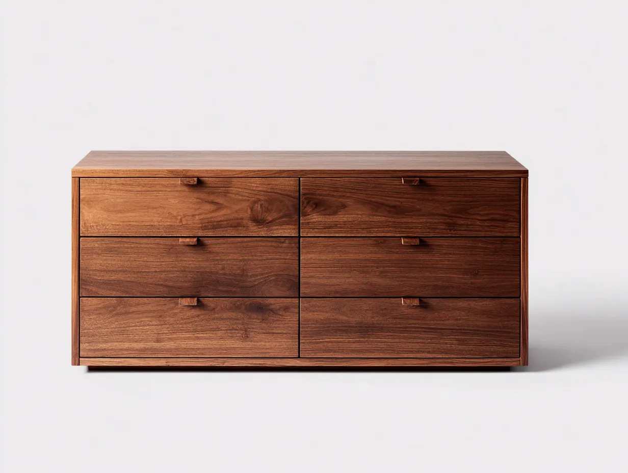 Cassettiera-legno-158x44x76 cm-Legno Noce-stile moderno-Luxemybay