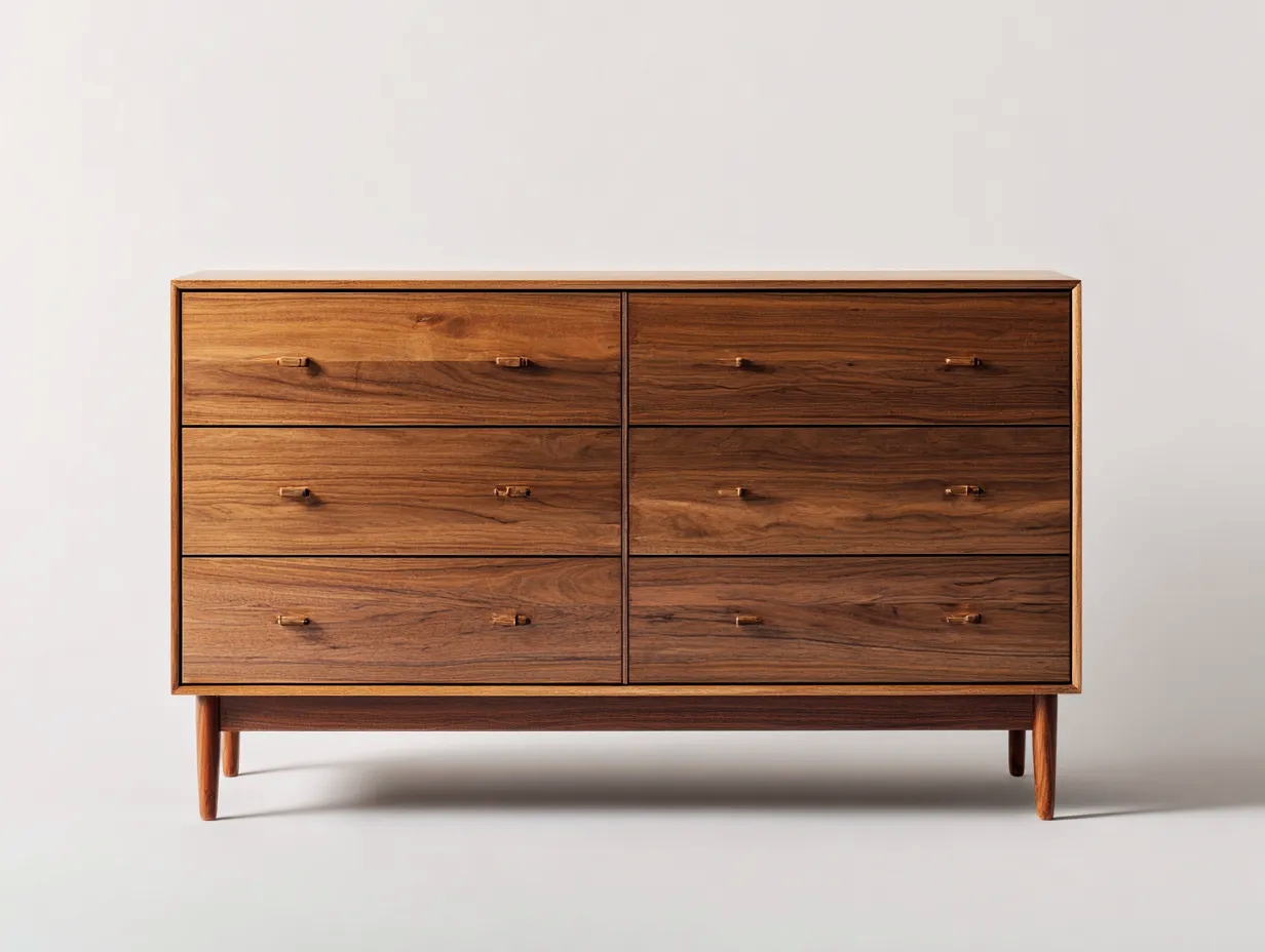 Cassettiera-legno-148x46x80 cm-Legno Scuro-stile moderno per camera da letto-Luxemybay