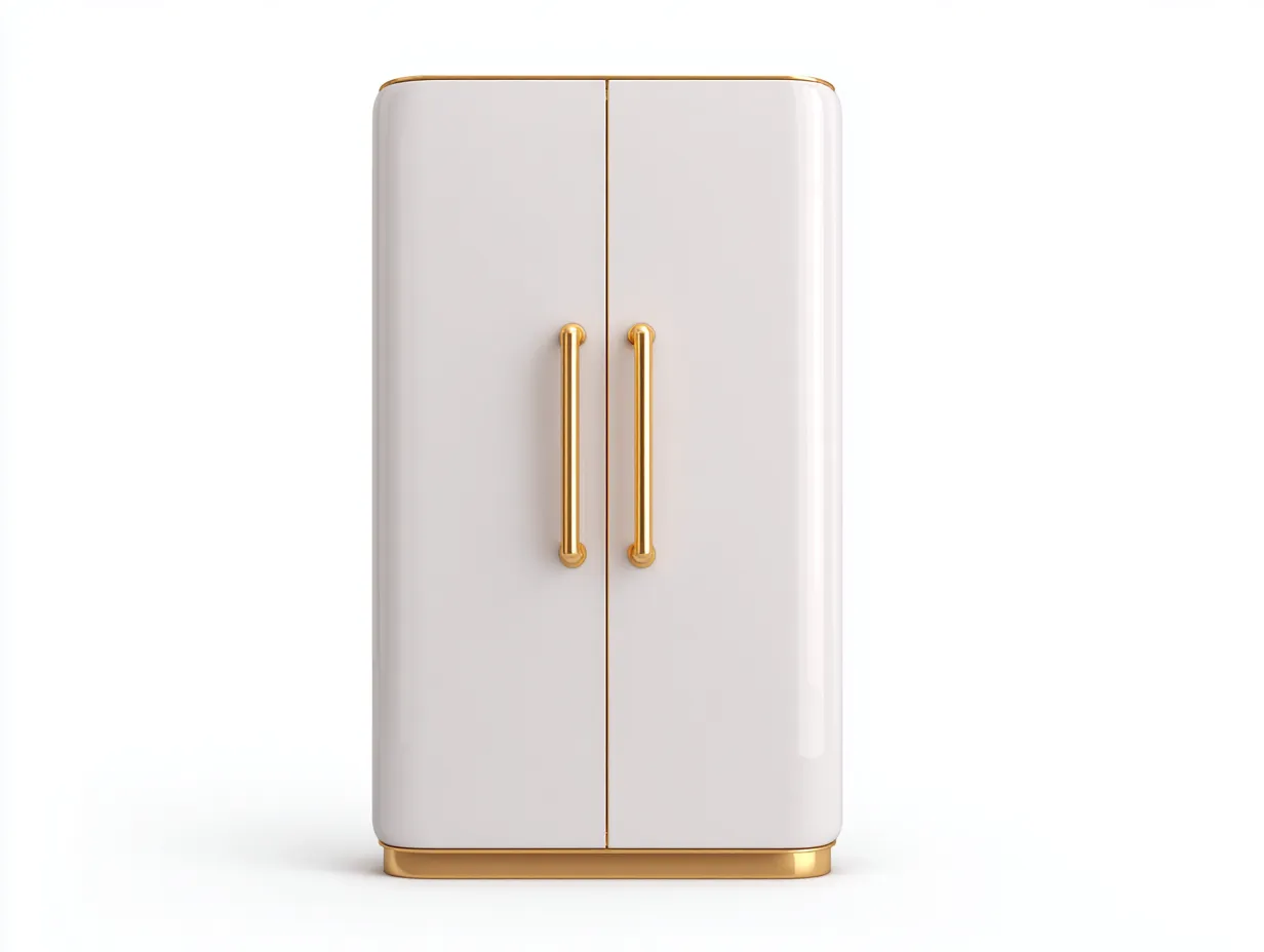 Armoire 2 portes en panneaux finis 95 x 55 x 180 cm - blanc - rangement élégant pour chambre-Luxeupyard