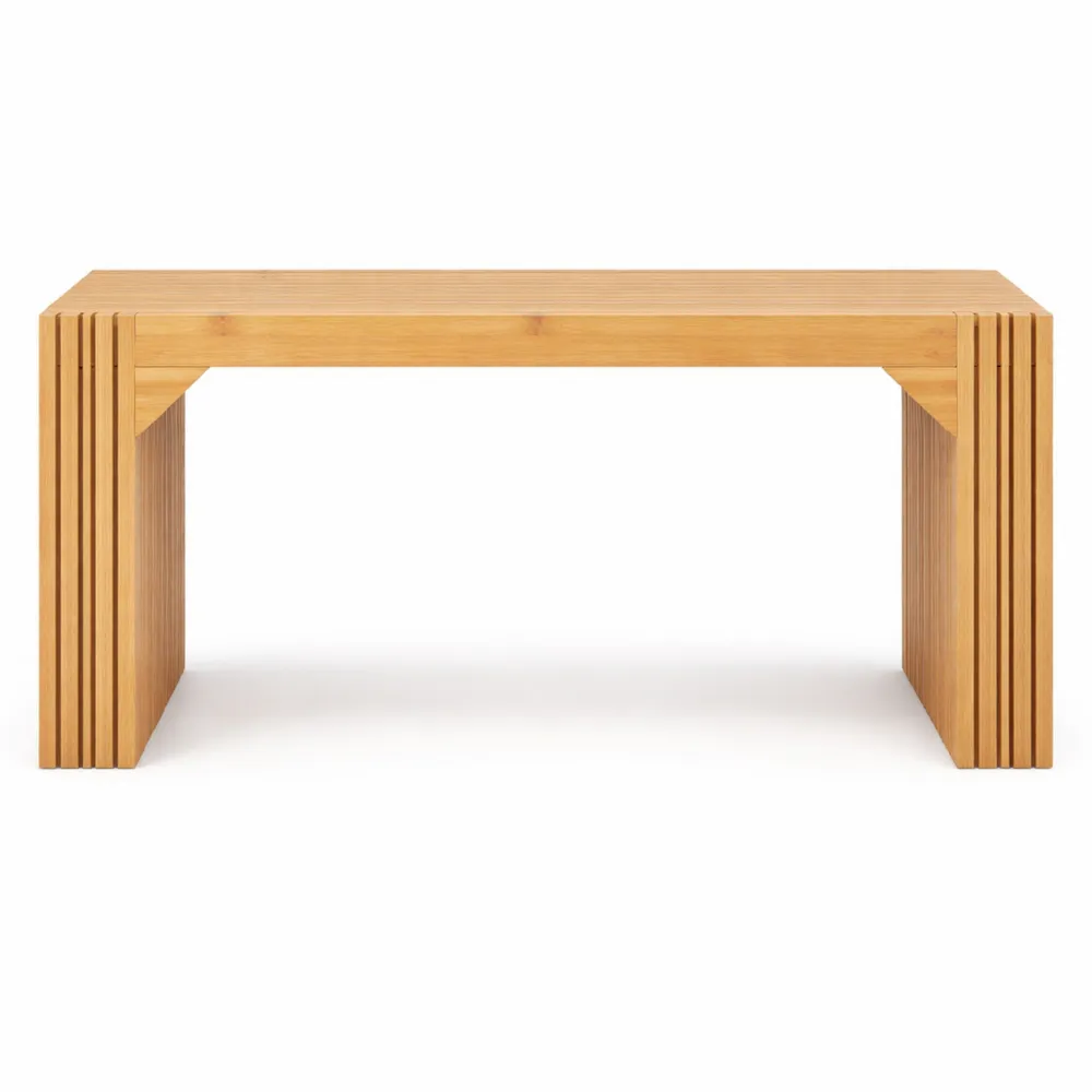 Banc de lit multifonction en bambou, idéal pour chambre et salon, capacité 300 kg