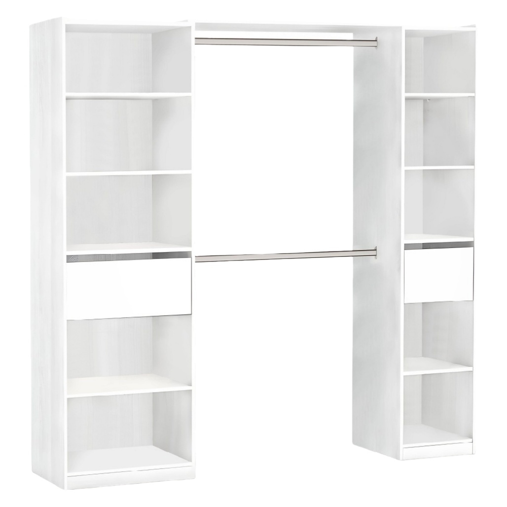 Armoire de rangement pour chambre en mélamine - 120 x 60 x 190-nestaroa.com