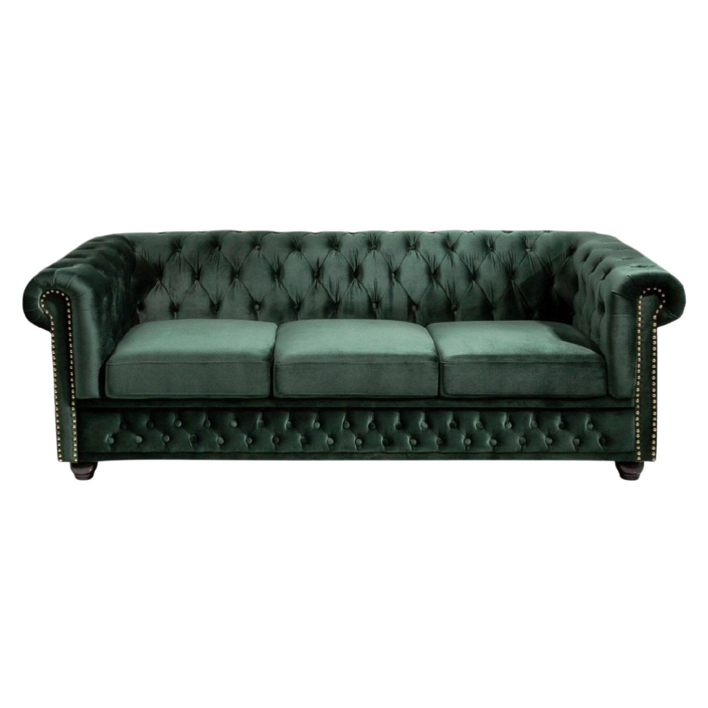 Canapé en velours pour salon - 200 x 100 x 80-nestaroa.com